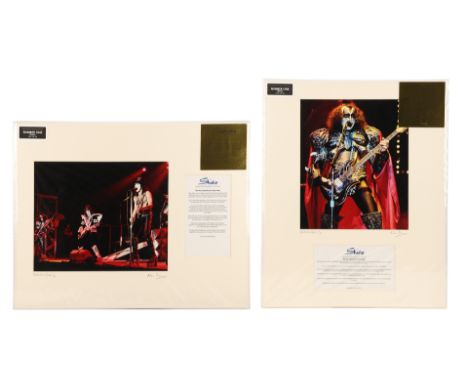 KISS - Two Limited-edition Photographs by Alan PerryA set of two limited edition photographs of the American rock band Kiss p