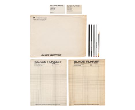 BLADE RUNNER (1982) - Geoff Hutchins Collection: Set of Original Production Stationery Owned by Tom DuffieldA set of original