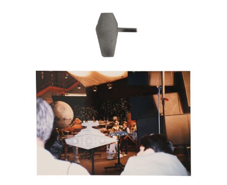 STAR WARS: RETURN OF THE JEDI (1983) - Anthony Daniels Collection: Death Star Piece and Behind-the-scenes PhotoA piece of the