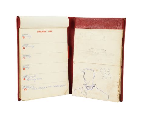 BEATLES, THE - Casbah Club Booking Diary 1959-1960The booking diary used by Mona Best at the legendary Casbah Club, where The