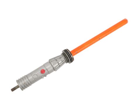 STAR WARS: THE PHANTOM MENACE (1999) - Darth Maul's (Ray Park) Fighting Lightsaber ComponentDarth Maul's (Ray Park) fighting 