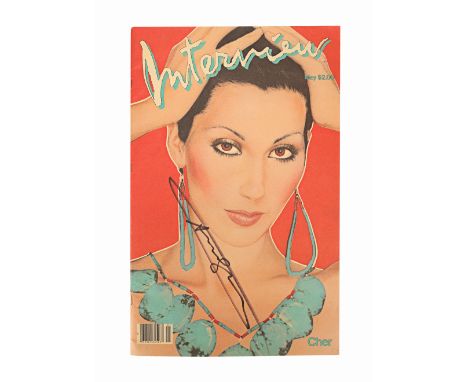 CHER - Andy Warhol-autographed Edition of Interview Magazine Featuring CherAn autographed edition of Interview magazine featu