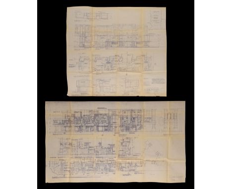BLADE RUNNER (1982) - Geoff Hutchins Collection: Two Schematic Drawings of RidleyvilleTwo schematic drawings of exterior sets