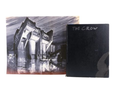 THE CROW (1994) - Concept Art Sketchbook with Hand-coloured Club Trash SketchA concept art sketchbook with hand-coloured Club