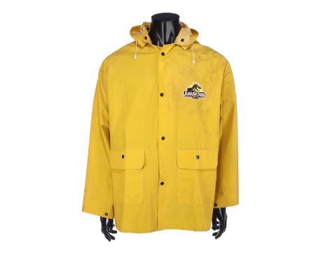 JURASSIC WORLD (2015) - Jurassic Park RaincoatA Jurassic Park raincoat from Colin Trevorrow's sci-fi action sequel Jurassic W