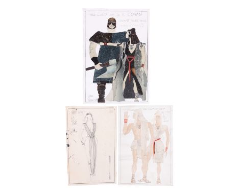 CONAN THE BARBARIAN (1982) - John Bloomfield Costume Designs for The Cult of Set MembersA set of three John Bloomfield costum