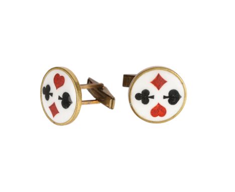 BATMAN (1989) - Joker CufflinksA pair of Joker (Jack Nicholson) cufflinks from Tim Burton's superhero film Batman. Cufflinks 