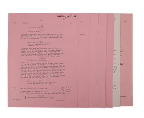 STAR WARS: A NEW HOPE (1977) - Anthony Daniels Collection: Loose Hand-annotated Script Pages Featuring the Mos Eisley and Can