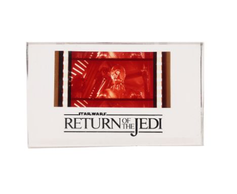 STAR WARS: RETURN OF THE JEDI (1983) - Anthony Daniels Collection: Acrylic C-3PO Film Cel Crew GiftAn acrylic C-3PO film cel 