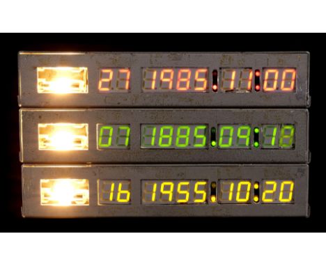 BACK TO THE FUTURE PART III (1990) - Light-up Time Circuit Shrouds with Numeric Readout FacesLight-up time circuit shrouds wi