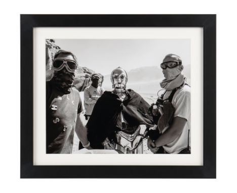 STAR WARS: THE RISE OF SKYWALKER (2019) - Anthony Daniels Collection: Personal Gift On-Set PhotoA framed photograph gifted to