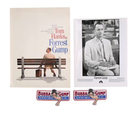 FORREST GUMP (1994) - Bubba Gump Shrimp Patches and Press KitTwo production-made Bubba Gump Shrimp patches and a press kit fr
