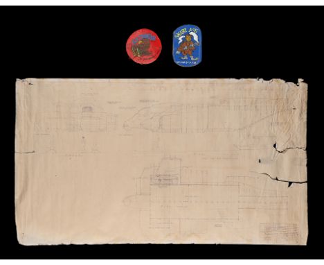 ALIENS (1986) - Miniature Dropship Decals and Dropship BlueprintMiniature dropship decals and a dropship blueprint from the p