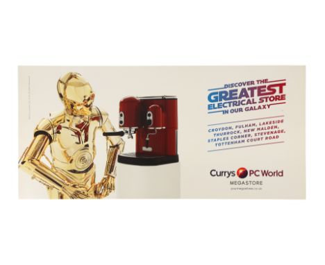 STAR WARS: VARIOUS PRODUCTIONS - Anthony Daniels Collection: Currys PC World Megastore Commercial PrintA Curry PC World megas