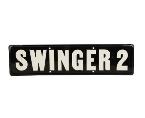 AUSTIN POWERS: THE SPY WHO SHAGGED ME (1999) - "Swinger 2" Licence PlateA "Swinger 2" licence plate from Jay Roach's spy come