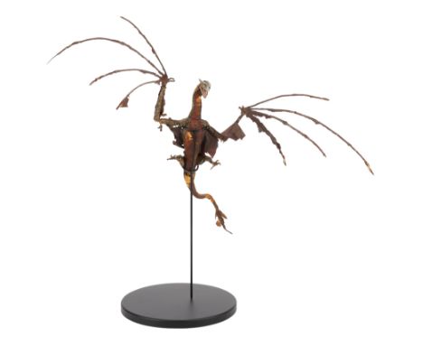 DRAGONSLAYER (1981) -&nbsp;Photo-matched Stop-motion Vermithrax Pejorative Flying Dragon Miniature PuppetA photo-matched stop
