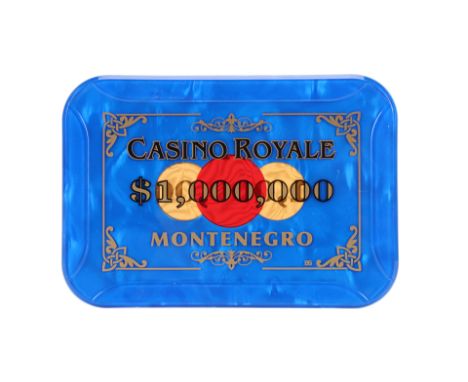 JAMES BOND: CASINO ROYALE (2006) - $1,000,000 Sound Dubbing Montenegro Casino ChipA $1,000,000 poker chip from Martin Campbel