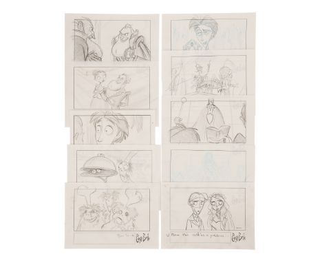 CORPSE BRIDE (2005) - Hand-drawn StoryboardsA collection of hand-drawn storyboards from the production of Tim Burton and Mike