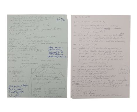 STAR WARS: ATTACK OF THE CLONES (2002) - Anthony Daniels Collection: Anthony Daniels' Handwritten Script NotesAnthony Daniels