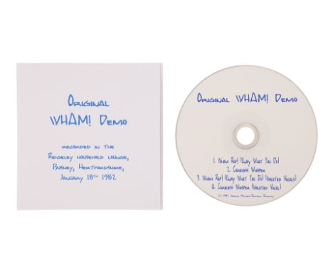 WHAM! - Wham! First Demo Recording January 1982 CDA CD of the original Wham! demo recorded in 1982 by producer Paul Mex. The 