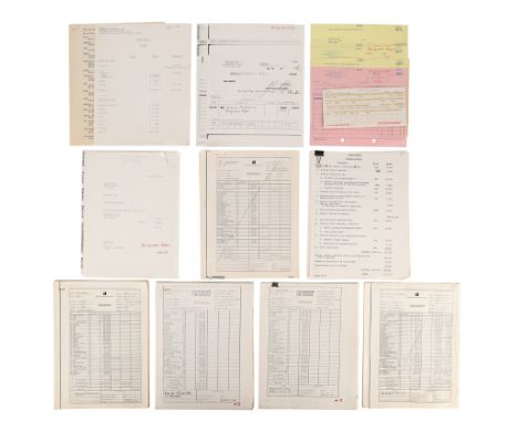 BLADE RUNNER (1982) - Geoff Hutchins Collection: Budget Breakdowns, Payslips and Invoice ReceiptsBudget breakdowns, payslips 