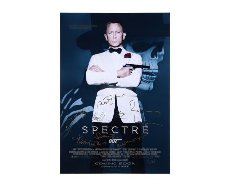JAMES BOND: SPECTRE (2015) - Daniel Craig, Sam Mendes and Cast-Autographed PosterA poster from the promotion of Sam Mendes' B