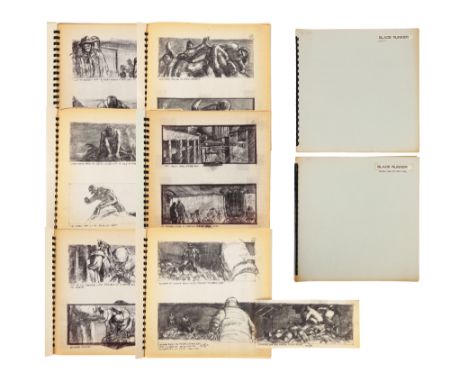 BLADE RUNNER (1982) - Geoff Hutchins Collection: Two Sherman Labby Storyboard Books - Replicant Factory and Leon (Brion James