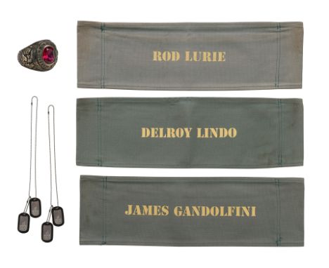 THE LAST CASTLE (2001) - General Irwin's (Robert Redford) Ring and Dog Tags, and Three Production ChairbacksGeneral Irwin's (