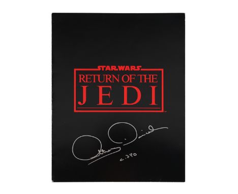 STAR WARS: RETURN OF THE JEDI (1983) - Anthony Daniels Collection: Autographed Cast and Crew List Screening ProgrammeA screen