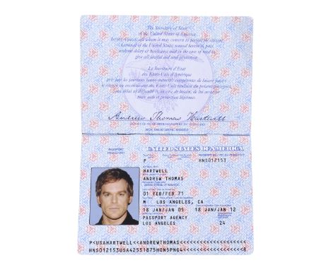 DEXTER (2006-2013) - Dexter Morgan's (Michael C. Hall) PassportDexter Morgan's (Michael C. Hall) passport from James Manos, J