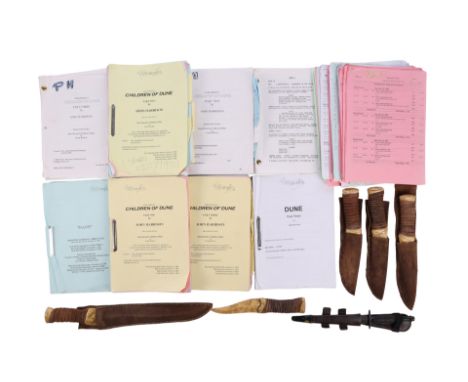 DUNE (T.V. MINISERIES, 2000) - P. H. Moriarty Collection: Daggers, P.H. Moriarty Autographed Scripts and Production Paperwork
