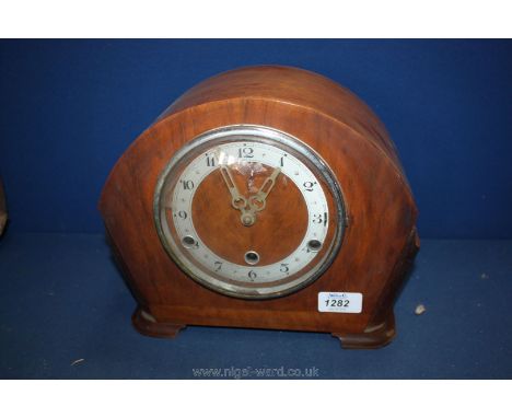 A Westminster chiming Mantle Clock