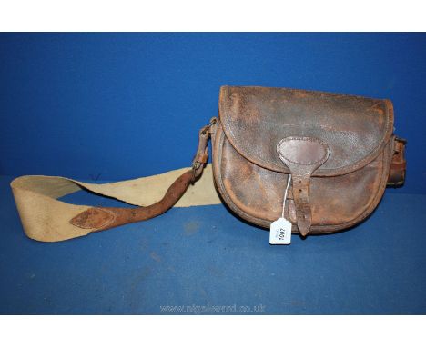 A vintage Hogskin leather cartridge Bag
