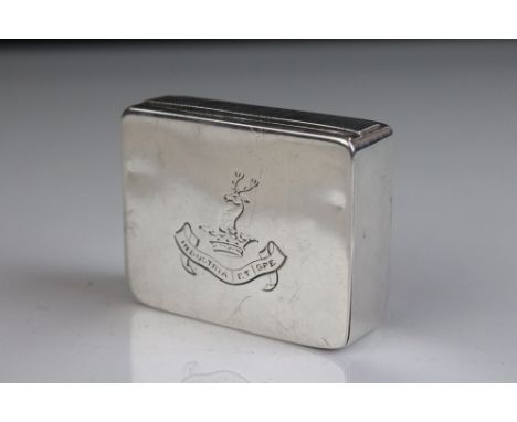 A fully hallmarked sterling silver vesta / snuff box, maker marked for Frederick Stone, Birmingham assay mark and dated for 1