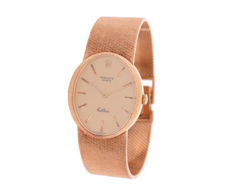 Rolex, Cellini, ref. 4094, a gold coloured bracelet watch, no. 4010278, circa 1975, manual wind movement, 19 jewels, cal. 160