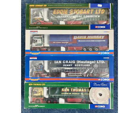 A large collection of 22 boxed model haulage trucks. 1:50 scale. Limited edition collectables, to include: Corgi, Grimers, At