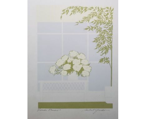 Small quantity of pictures including after Rachel Yardie, Lemon Grass, print, etc and a tall gilt-framed dressing mirror&nbsp
