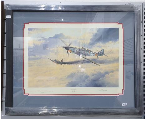 Robert Taylor
Limited edition colour print&nbsp;
"Knights Cross", 592/1250, signed, other pencil signatures in the margin, 78