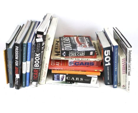 A collection of assorted car related books. Including Peter Henshaw 'The Encyclopedia of Cars', A.B. Demaus 'Motoring in the 