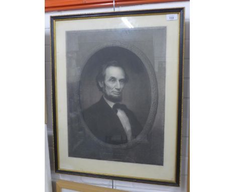 AFTER WF MARSHALL, Print of Abraham Lincoln, in a glazed Hogarth frame, size including frame 53 x 67cm