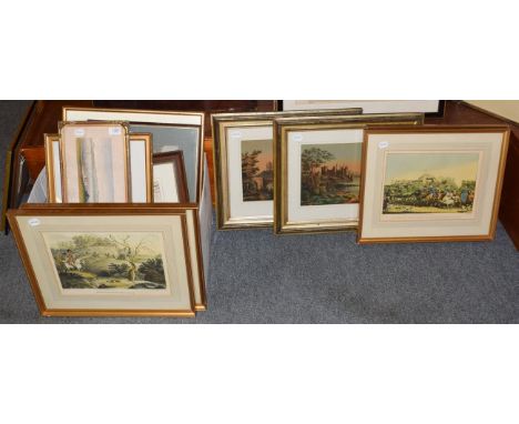 M.Whitehead, Williamson's Memorial, Lancaster, watercolour, gilt frame; print of Yewbarrow &amp; Wast Water by Peter Annabel,