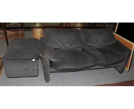 A Cassina Italian sofa and chair 