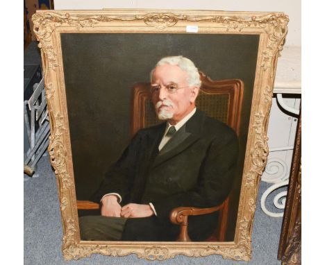 John Collier (1850-1934), Portrait of Alderman Robert Turner JP, Mayor of Rochdale, oil on canvas, 93cm by 68cm 