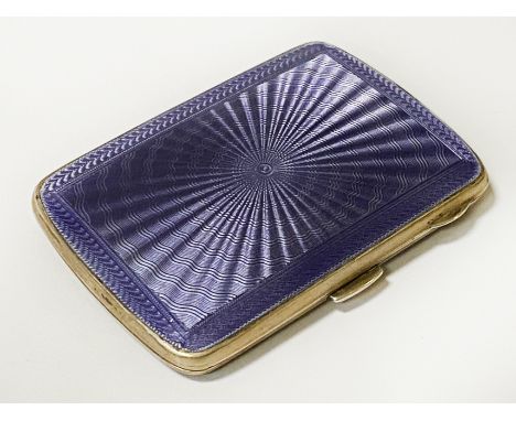 H/M SILVER ENAMELLED CIGARETTE CASE