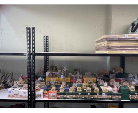 Collection of boxed Lilliput Lane including The Golden Jubilee, Chiltern Mill, Watermeadows, St Govan's Chapel, etc.