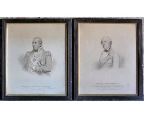 *  After ALKEN; an Aquatint 'Wild Fowl Shooting', a portrait engraving of Samuel Barrington, another of Sir John Duckworth an