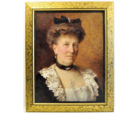 *  An early 20th century Head and Shoulders Portrait of Helen Elizabeth Thomas, daughter of T E Taylor of Dodworth Hall, York