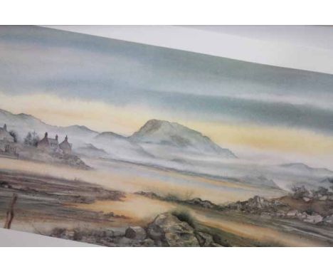 GILLIAN MCDONALD, 
EASTERN LIGHT
Print
27cm x 59cm 
mounted, framed and under glass