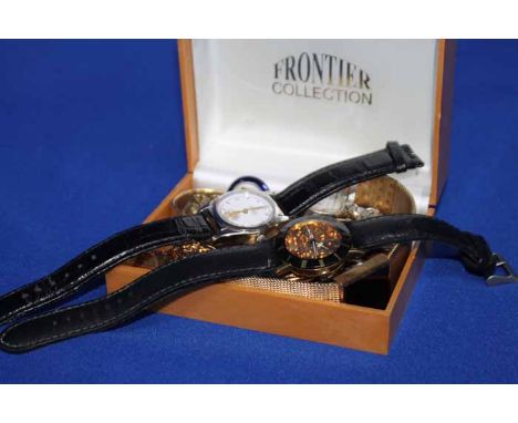 BOX OF LADYS AND GENTS WRIST WATCHES including a digital watch