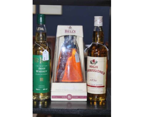 LONG JOHN 12 YEAR OLD
Blended Scotch Whisky in white and green ceramic flagon, 0.75 litres, 43% volume.
BELL'S MILLENNIUM 200